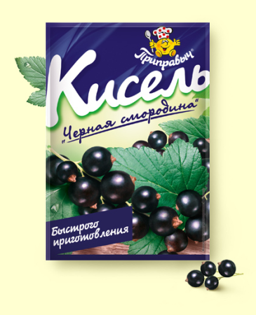 Кисель Черная смородина 110г*25шт Приправыч